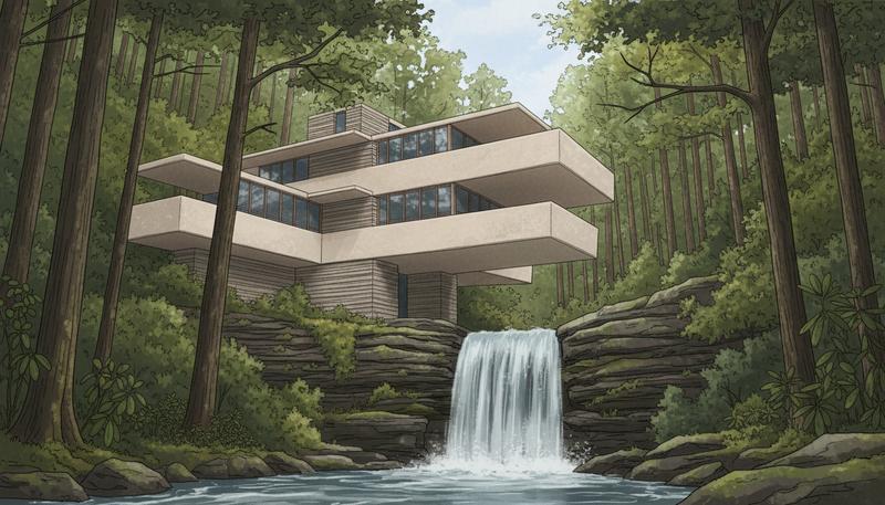 Fallingwater by Frank Lloyd Wright