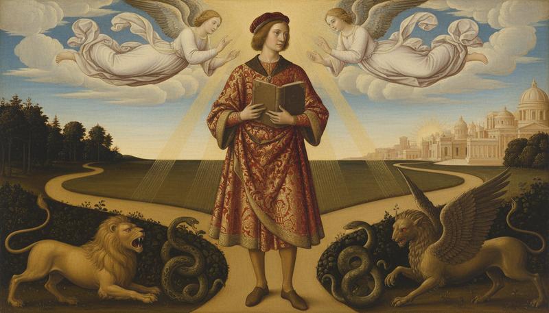 Pico della Mirandola's vision of human beings as self-fashioning creatures between the angelic and the bestial