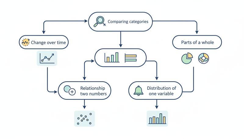Decision guide for selecting the right chart type