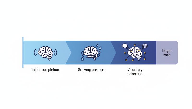 Diagram showing conversational silence threshold and the count-to-seven technique