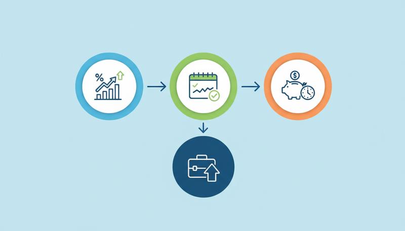 A decision-making framework showing the three readiness thresholds for going full-time: financial, consistency, and savings