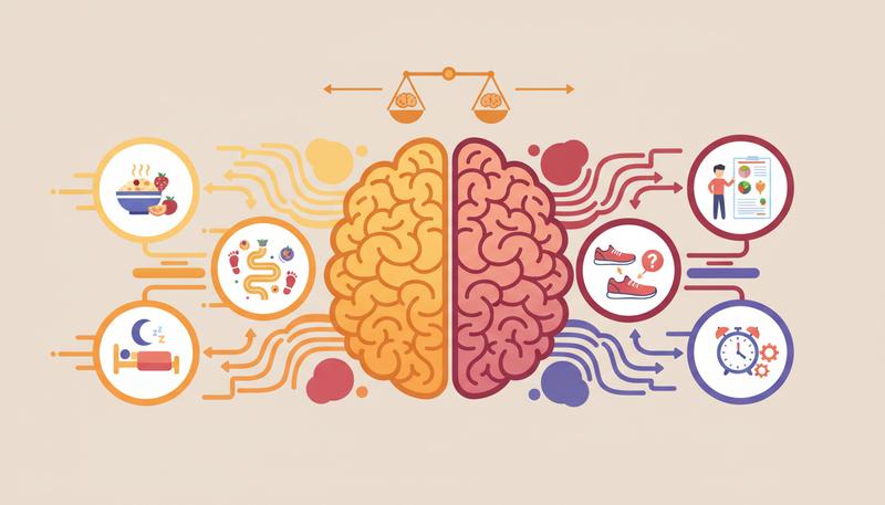 Two-lane diagram showing System 1 automatic processing governing daily health behaviors and System 2 deliberate processing governing initial decisions